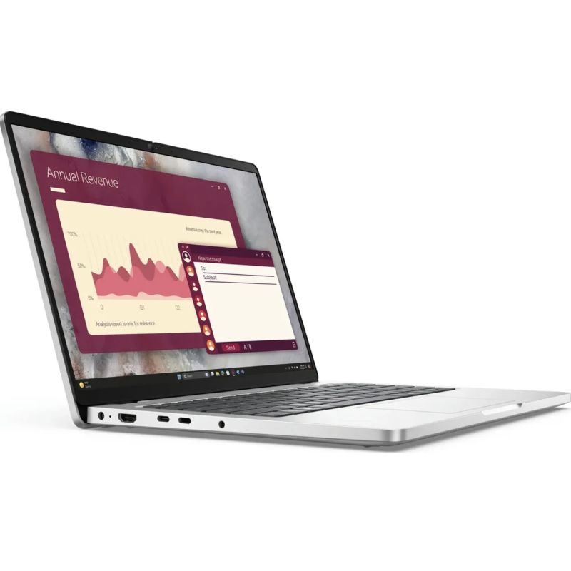 Notebook Dell Pro 14 PC14250 – Intel Core Ultra 5 235U – 16GB RAM – 512GB SSD – Pantalla 14” Full HD+ – Plateado – Windows 11 Pro – Nuevo con caja abierta