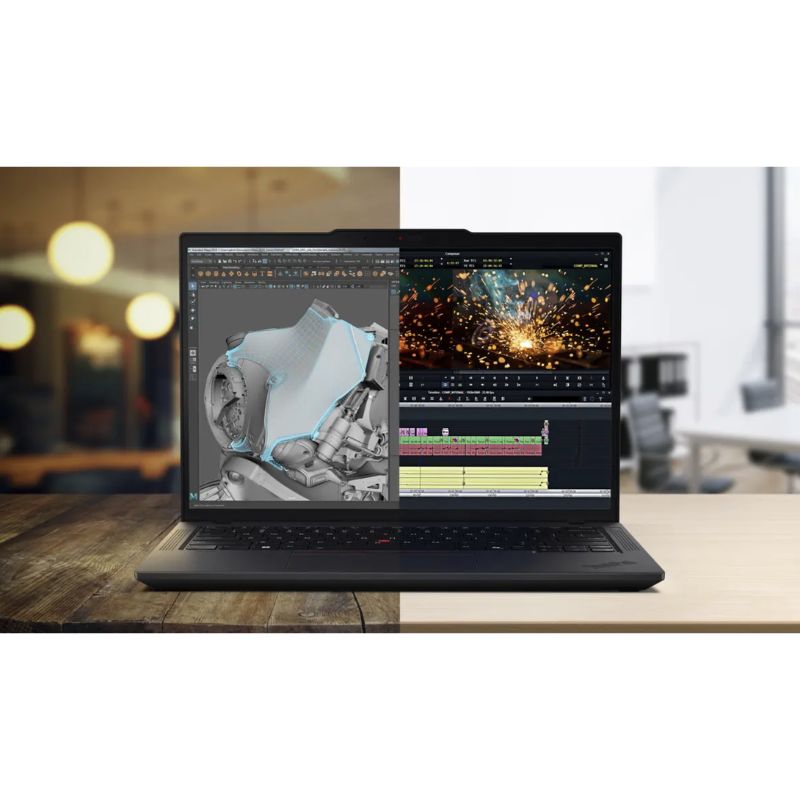 Notebook Lenovo ThinkPad P14s – Intel Core Ultra 7 155H – 32GB DDR5‑5600MHz – SSD 512GB – Pantalla 14” WUXGA – NVIDIA RTX 500 4GB – Windows 11 Pro – Excelente (Reacondicionado)