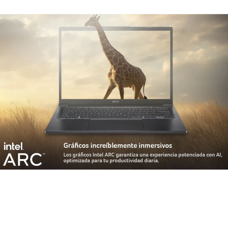 Notebook Touch Acer Copilot+ PC A14‑52MT‑59PE – Intel Core Ultra 5 – 16GB LPDDR5 – SSD 512GB – Pantalla táctil 14” WUXGA – Windows 11 Home – Excelente (Reacondicionado)