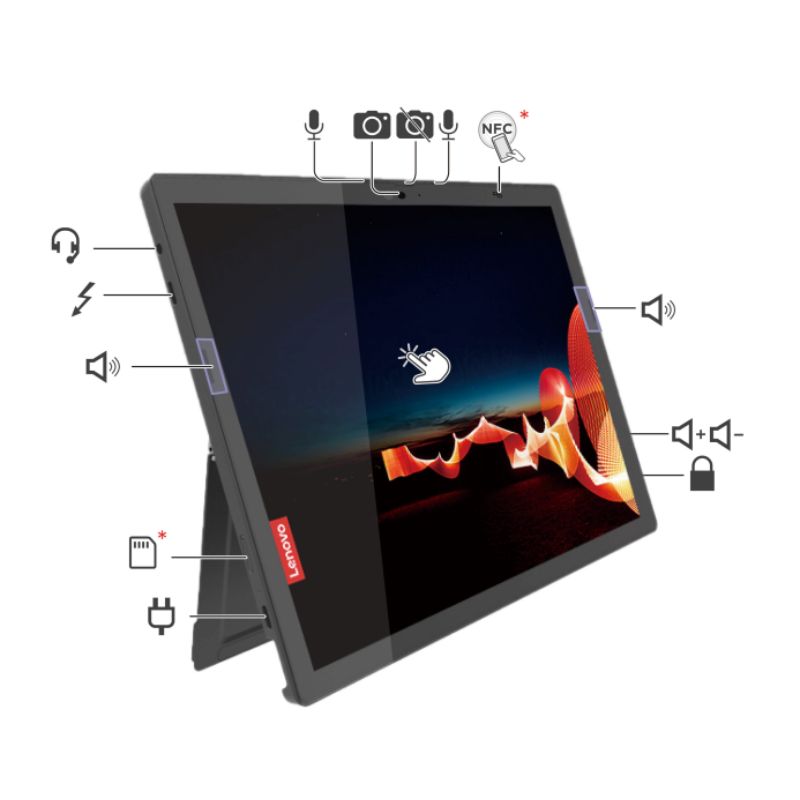 Notebook Lenovo ThinkPad X12 Detachable Gen 1 – Intel Core i5‑1140G7 – 16GB RAM – 512GB SSD – Pantalla táctil 12,3” WUXGA (1920×1280) – Windows 11 Pro – Reacondicionado Excelente