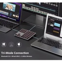 Teclado Numérico Aluminio Multimodo | BT 5.0 / USB / 2.4G | Retroiluminado RGB – Nuevo