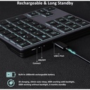 Teclado Numérico Aluminio Multimodo | BT 5.0 / USB / 2.4G | Retroiluminado RGB – Nuevo