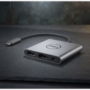 Adaptador Original Dell USB‑C a HDMI / DisplayPort Pass‑Through – Nuevo