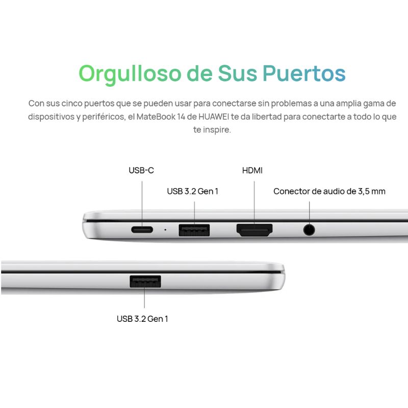 Notebook 14.2" HUAWEI MateBook 14 (2024) Intel Ultra 5 OLED 2.8K Touch (Reacondicionado Excelente)