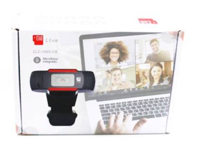 Webcam Clio CLC-1080 LIVE, 30fps, USB 2.0, con Micrófono