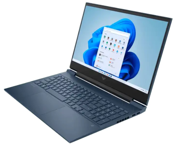 Notebook HP® Victus 16-d0511la Intel Core i5-11400H NVIDIA GeForce GTX 1650, 32GB RAM, 512GB SSD PCIe, 16.1", Azul Metálico , Win 11, Batería hasta 9 horas y 45 minutos