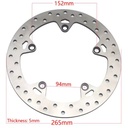 Disco de freno trasero para moto BMW R1200GS / R Nine T – Ventilado 265 mm