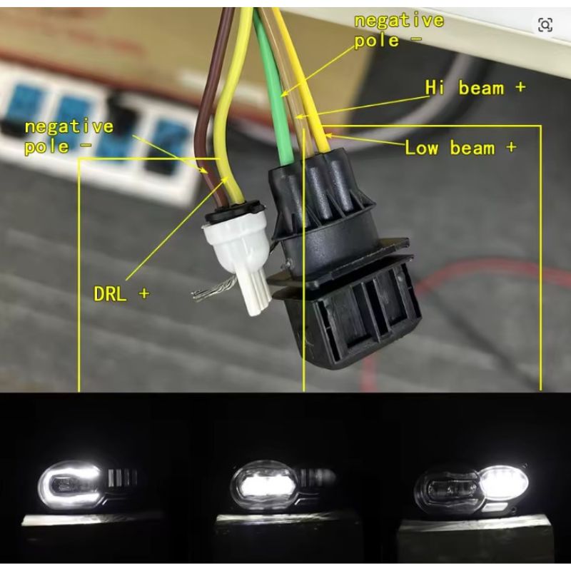 Faro delantero LED 12V para BMW R1200GS / R1200GS Adventure – 2005–2013