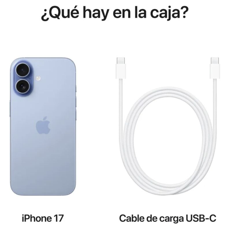 Apple iPhone 17 – Mist Blue – 256GB – Modelo A3520 – Nuevo – Garantía Oficial