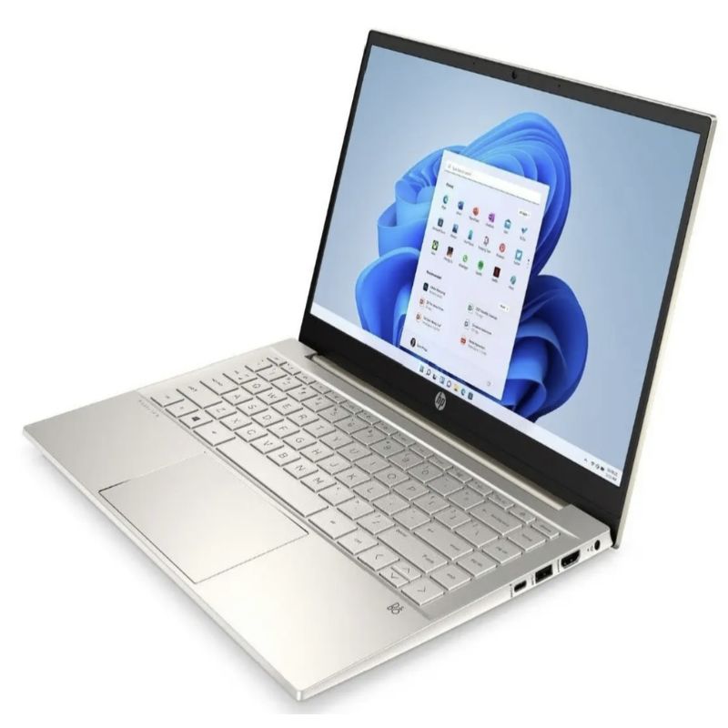 Notebook HP Pavilion 14‑dv2003la – Intel Core i7‑1255U – 12GB RAM – 512GB SSD – Pantalla 14” Full HD – Dorado cálido – Windows 11 Home – Reacondicionado Excelente