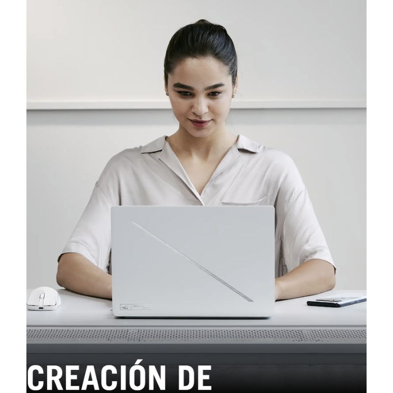 Notebook Gamer ASUS ROG Zephyrus G14 GA403WR‑G14.R95070TI – AMD Ryzen AI 9 HX 370 – 32GB RAM – 1TB SSD – Pantalla OLED WQXGA+ 14” 120Hz – RTX 5070 Ti 12GB – Platinum Blanco – Windows 11 Home – Reacondicionado Excelente