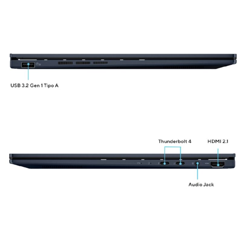 Notebook ASUS Zenbook 14 OLED UX3405CA‑SU931W – Intel Core Ultra 7 255H – 16GB RAM – 1TB SSD – Pantalla táctil OLED 14” 2.8K 120Hz – Windows 11 Home – Excelente (Reacondicionado)