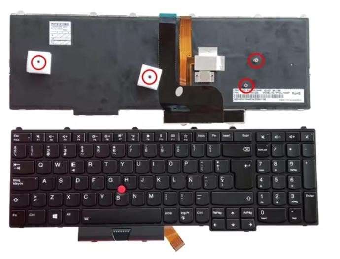 Instalación Teclado para laptop Lenovo ThinkPad P51 P71