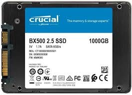 Crucial® Unidad SSD 1000GB Sata3 2.5" BX500