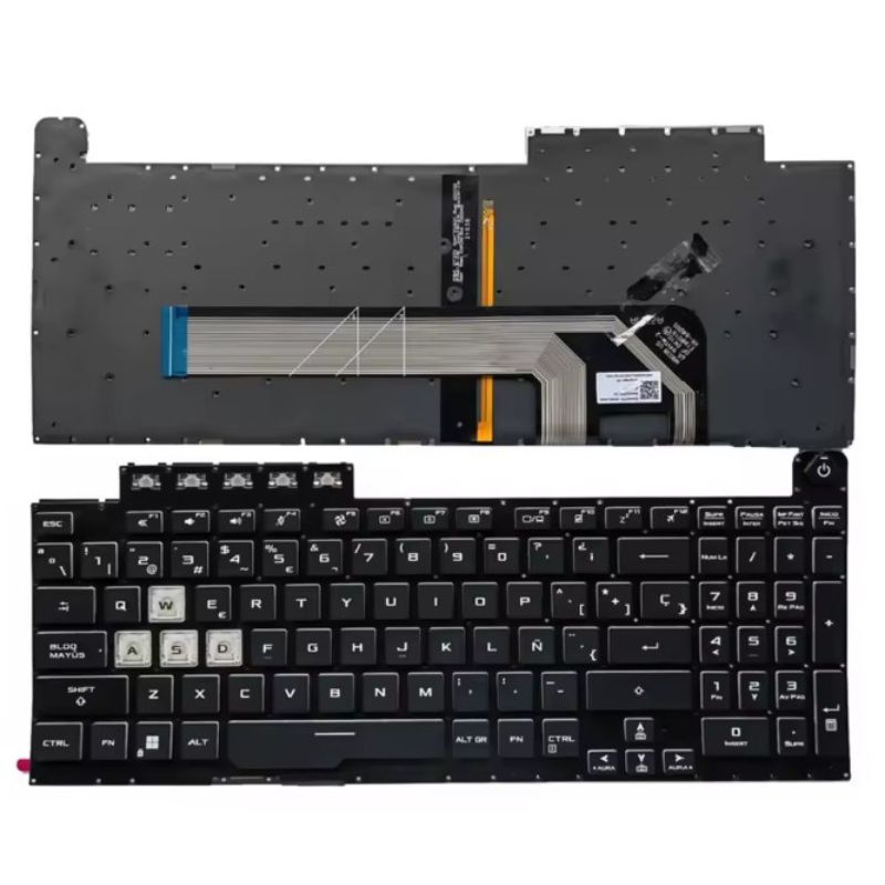 Teclado para notebook Asus TUF Gaming F15 FX506LH-HN110T – Español con retroiluminación RGB