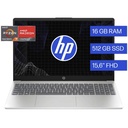 Notebook HP 15‑fc0287la – AMD Ryzen 7 7730U – 16GB RAM – SSD 512GB – Pantalla 15,6” Full HD – Windows 11 Home – Nuevo