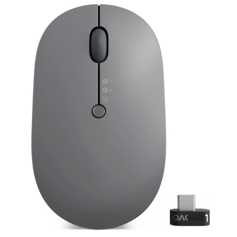 Lenovo Go Wireless Multi‑Device Mouse | 3 Dispositivos / Qi + USB‑C / 2400 DPI – Nuevo Original