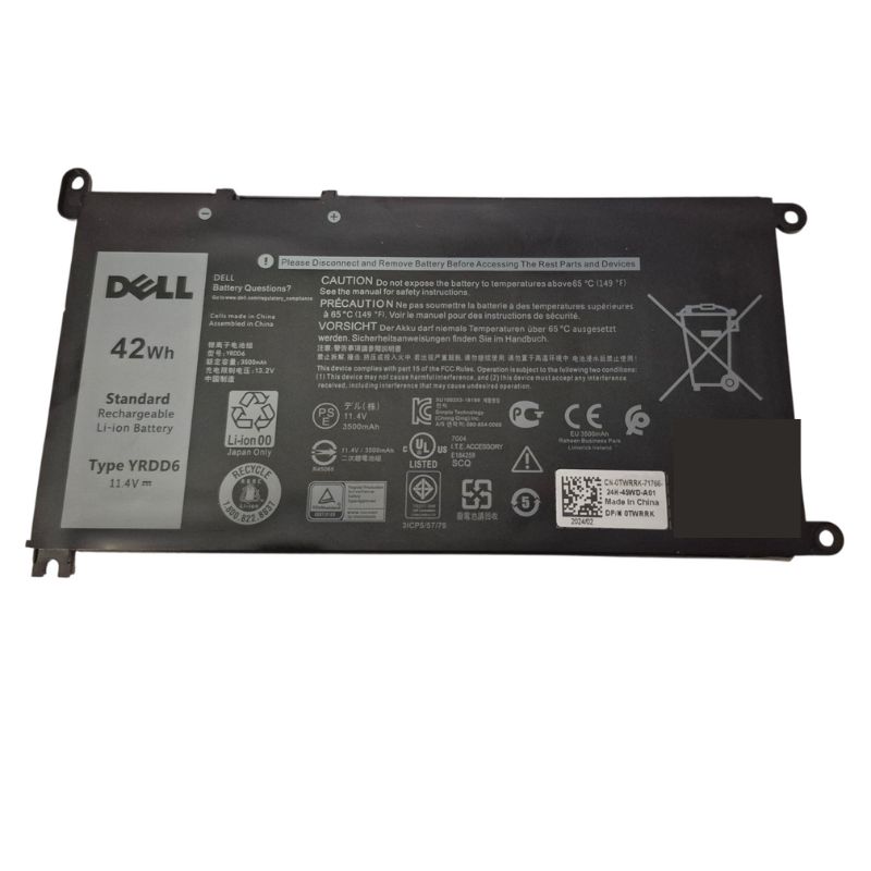 Batería Original Dell YRDD6 42Wh 11.4V  Inspiron, Vostro, Latitude