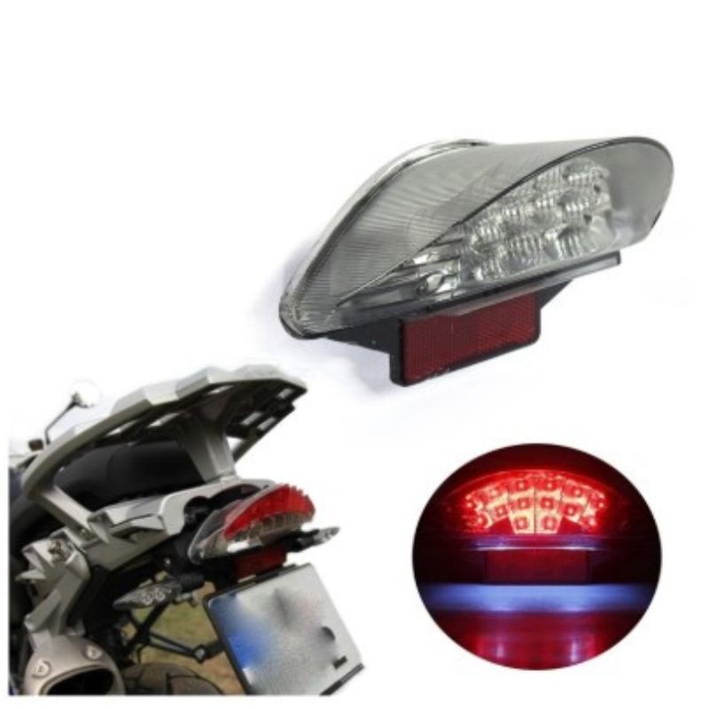 Luz trasera LED 12V para BMW R1200GS / F800 / F650 – Reflector freno E4 e-mark