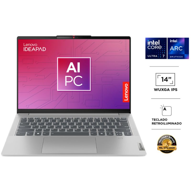 Notebook Lenovo IdeaPad Slim 5 14IMH9 – Intel Core Ultra 7‑155H – 16GB RAM – 1TB SSD – Pantalla 14” WUXGA – Teclado Español Retroiluminado – Nuevo sin caja